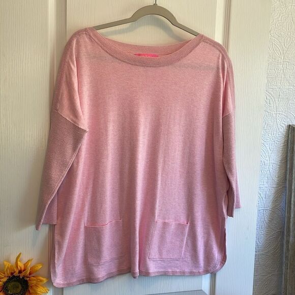 Lily Pulitzer Pink Cool Knit Long sleeve top Cobo Sweater - XS- Great Condition - Picture 5 of 12